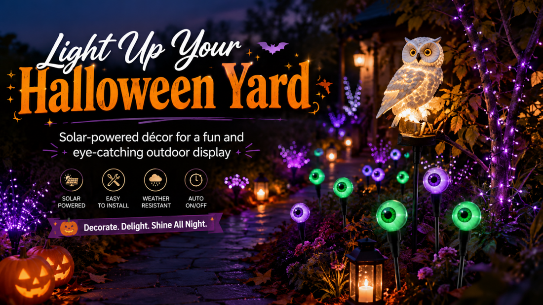 How to Decorate Your Halloween Yard with Solar Lights
