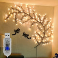1 piece, 96 LED Willow Vine Lights, 1.8M/5.9ft, indoor decoration, 8 lighting modes fairy lights, USB-powered DIY holiday vine lights for home, wall, staircase and birthday decor