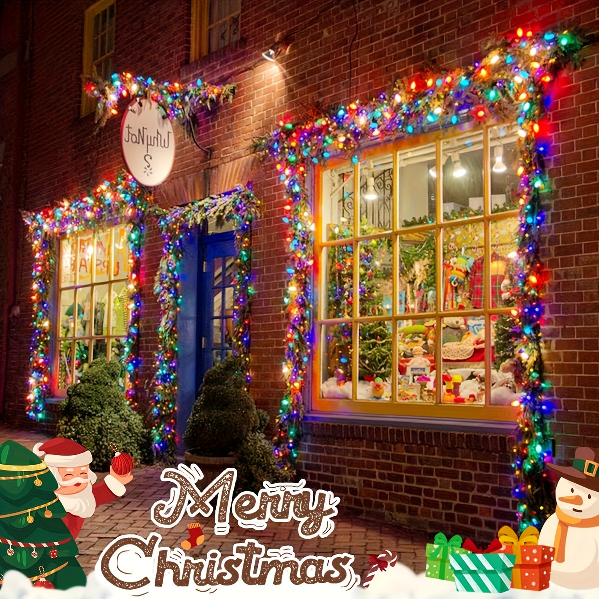 Outdoor Solar LED String Lights, 1 pack with 280 LEDs over 98 feet, IP65 splash-proof. The twinkling light string is ideal for decorating gardens, patios, Christmas, Valentine's Day, festivals, offices and bedrooms, equipped with a large 1200mAh battery.