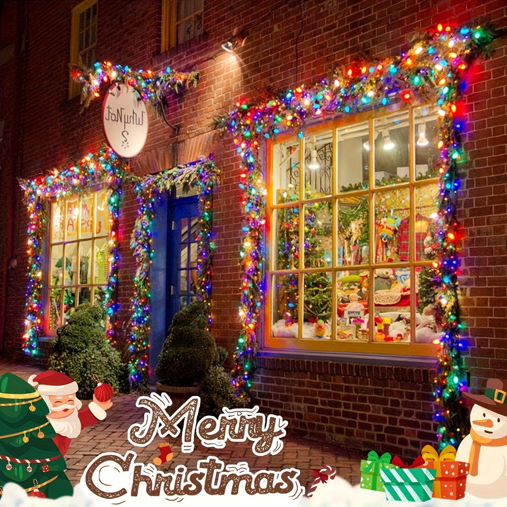 2 Packs 10m Solar Light Strings, LED Light Strings for Independence Day Holiday Decorations, Fairy Lights for Decorating Bedrooms, Eaves and Balconies, Create Atmosphere for Starry Sky Scenes, Courtyards, Gardens and Lawns, IP65