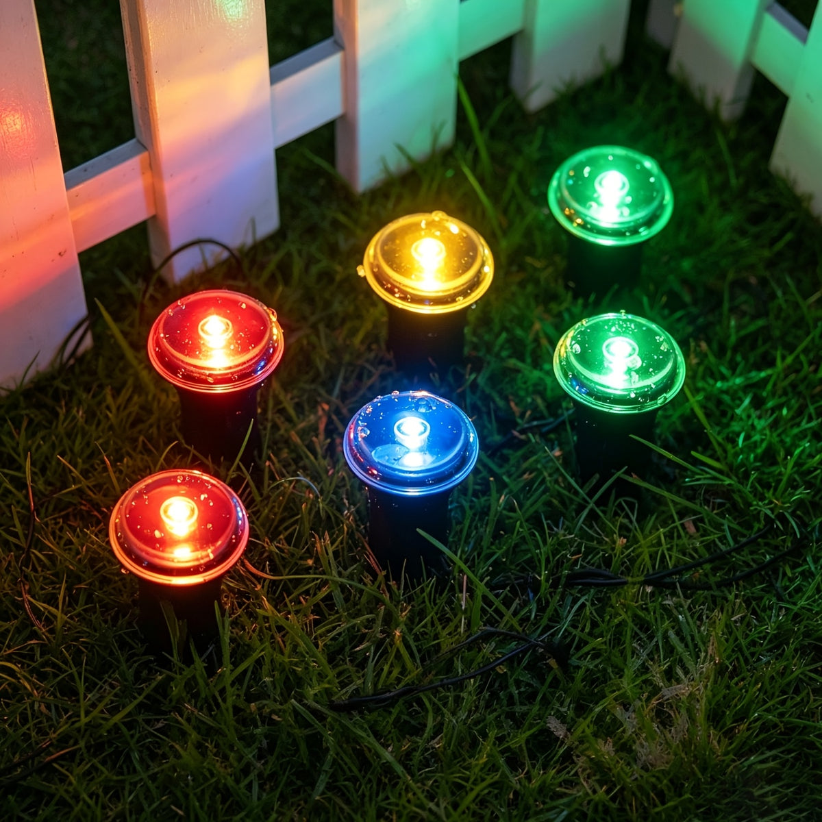 30 Solar Path Lights, Garden Decor Lights, Outdoor Ground Lamps, Landscape Lighting Decorations with 8 switchable modes, solar powered, IP44 waterproof. Ideal for lawns, camping, parties, dances, weddings and Christmas decorations.