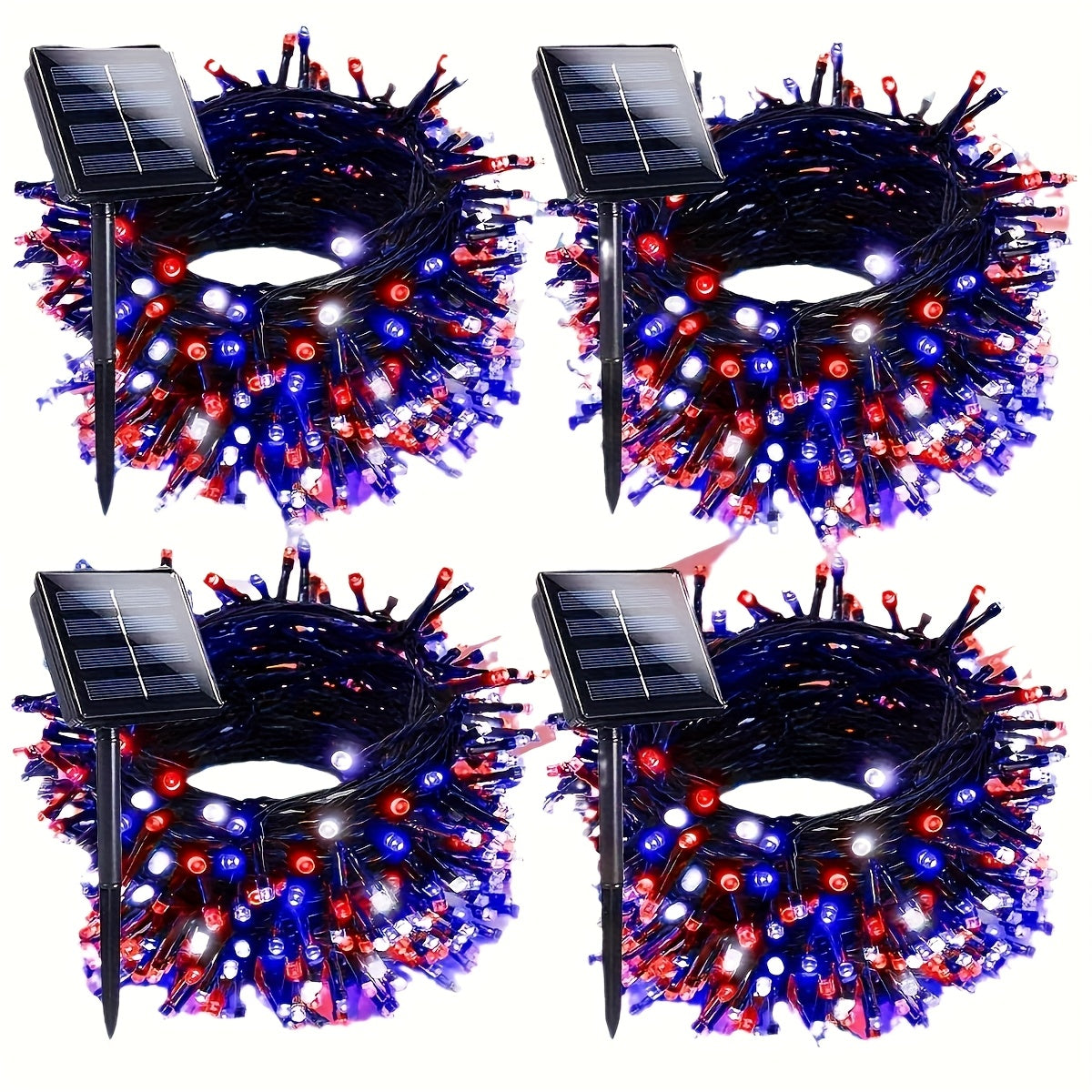 Solar Halloween Decorative Lights - 100 LED 39 Feet Outdoor String Lights with Remote Control and 8 Lighting Modes, IP65 Waterproof, Ideal for Parties, Gardens, Yards, Christmas Trees, Landscape Lighting, Holiday Displays and Festival Illumination
