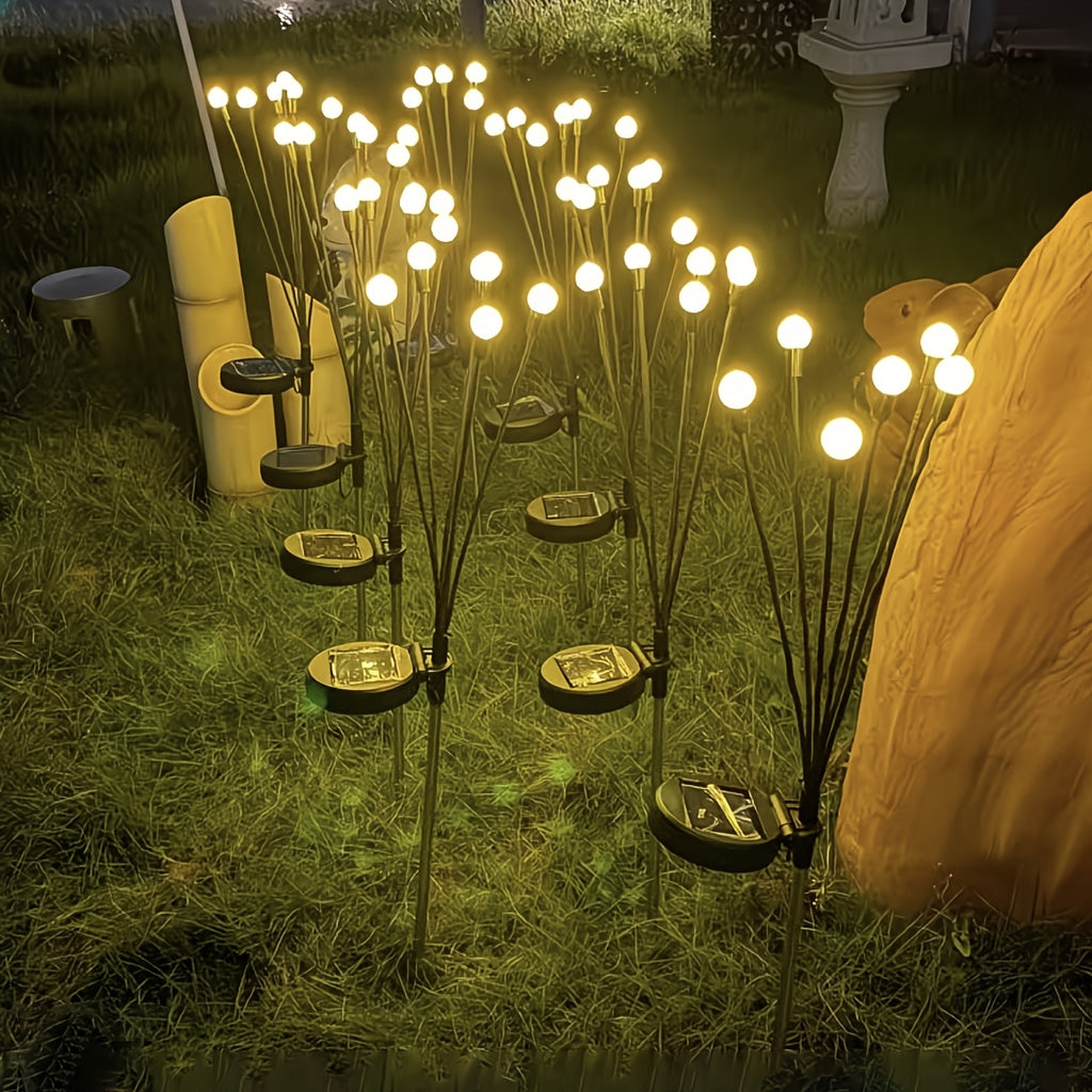 8-Pack Solar Lawn Firefly Lights - LED Windproof Firefly Stake Garden Decorative Lights - Suitable for Ramadan Event Venue Decorative Lighting