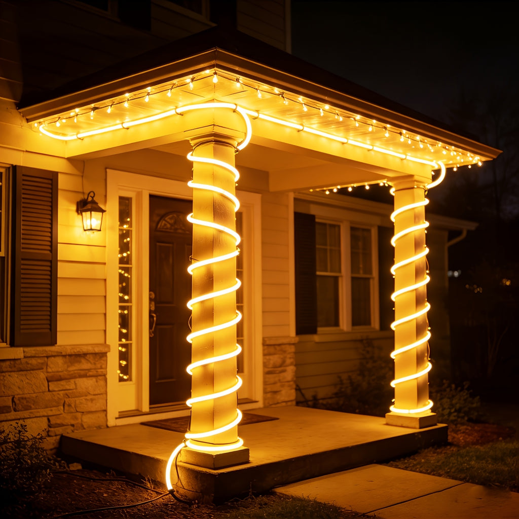Outdoor Solar Garden String Lights with 100 LED Bulbs, 39 Feet Long, 800mAh Battery, IP44 Protection Rating, Extra-Long Dreamy Light Strings. 8 Lighting Modes for Reliable Use. Ideal for Decorating Your Courtyard, Porch, Trees and Patio.