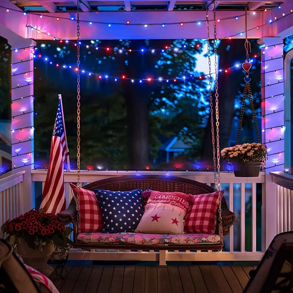 Solar Halloween Decorative Lights - 100 LED 39 Feet Outdoor String Lights with Remote Control and 8 Lighting Modes, IP65 Waterproof, Ideal for Parties, Gardens, Yards, Christmas Trees, Landscape Lighting, Holiday Displays and Festival Illumination